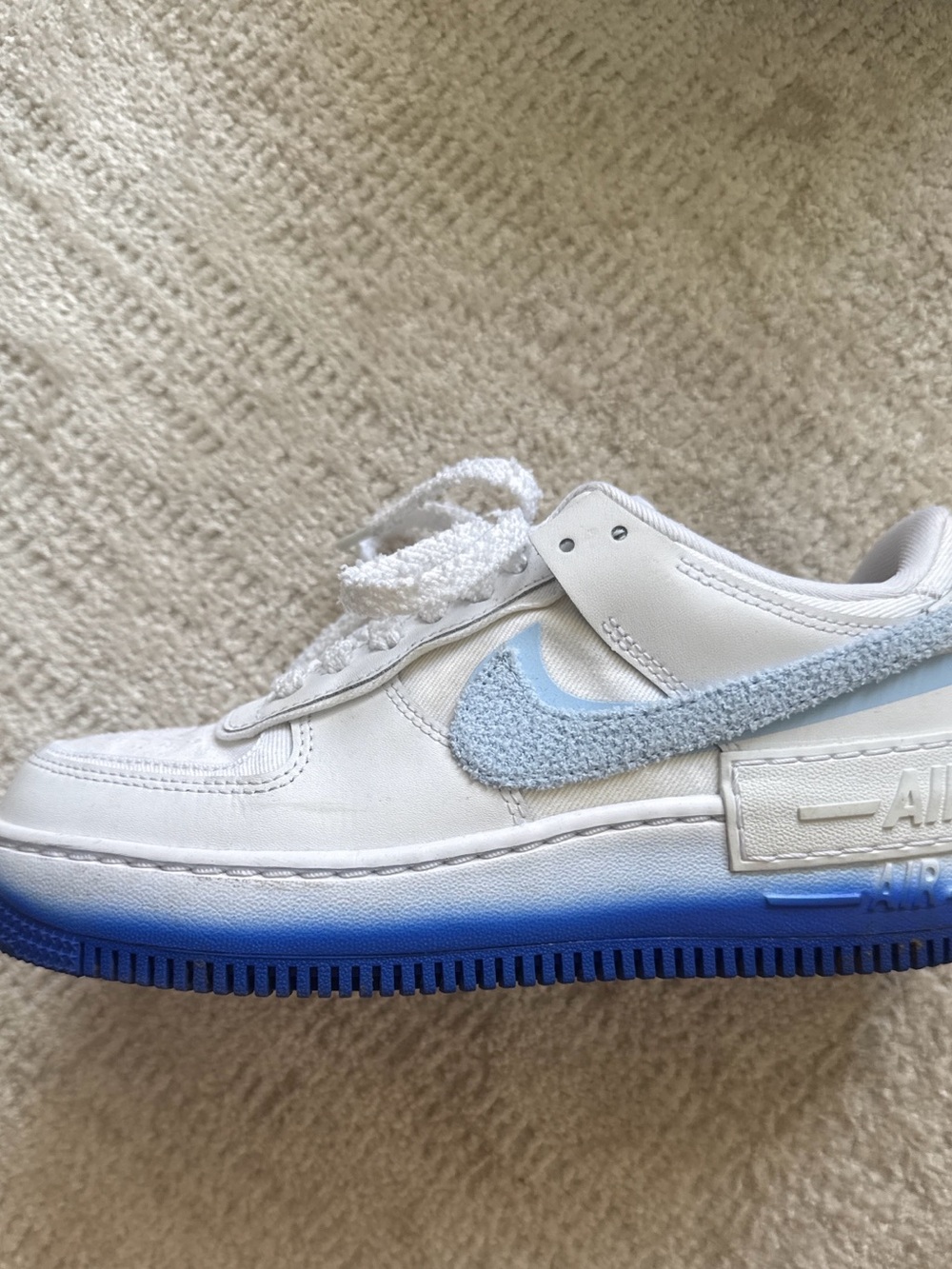 Nike Air Force 1 Shadow White/Blue Sneakers